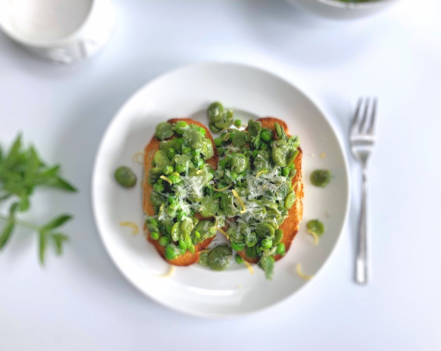 Broad Bean Bruschetta Recipe Cuisine Fiend